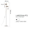 Stojací lampa I-ARIZONA-PT2