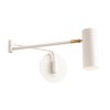 Bílé nástěnné světlo k posteli PIVOT