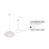 Faneurope I-HAREM-S40 drátěné svítidlo