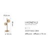 Moderní stolní lampa HONEY-L2