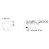 Stolní lampa LAMPD-L20 BCO
