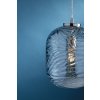 Světle modrý skleněný lustr NEREIDE-C-S1 BLU