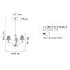Luxusní chromovaný lustr ORCHESTRA-3