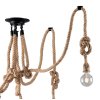 Rustikální lustr ROPE-PL5