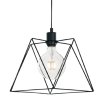 Černé drátěné závěsné svítidlo I-SANTANA-L-S1