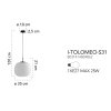 Elegantní závěsné svítidlo I-TOLOMEO-S31