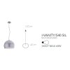 Faneurope I-VANITY/S40 SIL moderní závěsné svítidlo