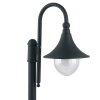 Černá zahradní lampa PAVIA IP44/E27/130 cm