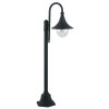 Černá zahradní lampa PAVIA IP44/E27/130 cm