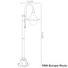 Černá zahradní lampa PAVIA IP44/E27/130 cm