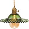 Světlo do rustikální kuchyně BARUNKA/zelené sklo