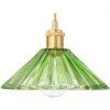 Retro lustr do kuchyně VOJTĚŠKA/zelené sklo