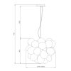 Netradiční závěsné svítidlo BALBO MOD112-08-N