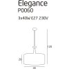 MAXlight ELEGANCE P0060 závěsné svítidlo