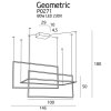 MAXlight GEOMETRIC P0271 moderní závěsné LED svítidlo