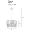 Luxusní lustr VOGUE P0284