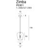 Moderní závěsné světlo ZIMBA P0301