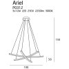 Moderní LED závěsné světlo ARIEL P0312