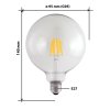 LED žárovka 8W FILAMENT Globe G-95