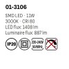 Designové závěsné světlo ATOM 01-3106/LED 11W/3000K