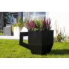 Velký obal na květináč HRNEK/černý/53 cm