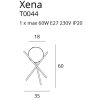 Moderní stolní lampa na trojnožce XENA
