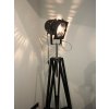 Černá retro lampa trojnožka REFLEKTOR Black