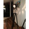 Černá retro lampa trojnožka REFLEKTOR Black