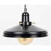 Černé závěsné retro světlo INDUSTRIAL