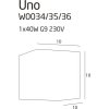 Nástěnné svítidlo Maxlight UNO W0035