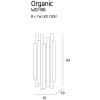 Nástěnné LED osvětlení MAXlight ORGANIC W0186
