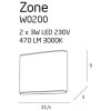 Nástěnné LED osvětlení MAXlight ZONE W0200