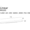 LED světlo do koupelny LINEAR W0265 DIMM