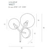Moderní svítidlo na zeď MAXlight LOLLIPOP W0277