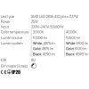 Bílý kruhový LED lustr Redo FEBE 01-2881/ LED 75W