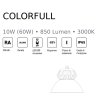 Závěsné LED venkovní světlo 10W COLORFUL 102030