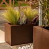 Designový obal na květináče LONG SLIM/corten/80 cm