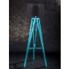 Tyrkysová stojací lampa trojnožka TRIPOD