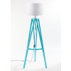 Tyrkysová stojací lampa trojnožka TRIPOD