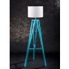 Tyrkysová stojací lampa trojnožka TRIPOD