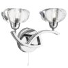 Designové nástěnné svítidlo Searchlight SCULPTURED ICE 8086-2CC