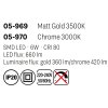 LED nástěnné světlo Redo REEF 05-969/6W/průměr 25 cm