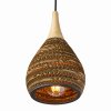 Papírový lustr Cardboard CONE XS WOOD/15 cm/1x E27
