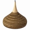 Papírový lustr Cardboard CONE M WOOD/31 cm/1x E27