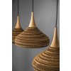 Papírový lustr Cardboard CONE M WOOD/31 cm/1x E27