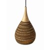 Papírový lustr z kartonu CONE S WOOD/20 cm/1x E27