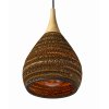 Papírový lustr z kartonu CONE S WOOD/20 cm/1x E27