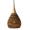 Papírový lustr z kartonu CONE S WOOD/20 cm/1x E27