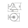 Nástěnné industriální svítidlo REDO VERNER 02-934