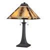 Tiffany lampa Quoizel NAVAJO/63 cm/2x60W
